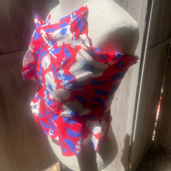 Hutch strapless ruffle top from Anthropologie size 8, NWTs - Picture 6 of 8